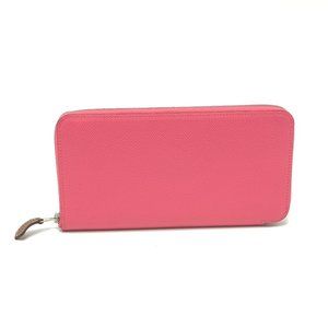 HERMES Pink Leather Wallet